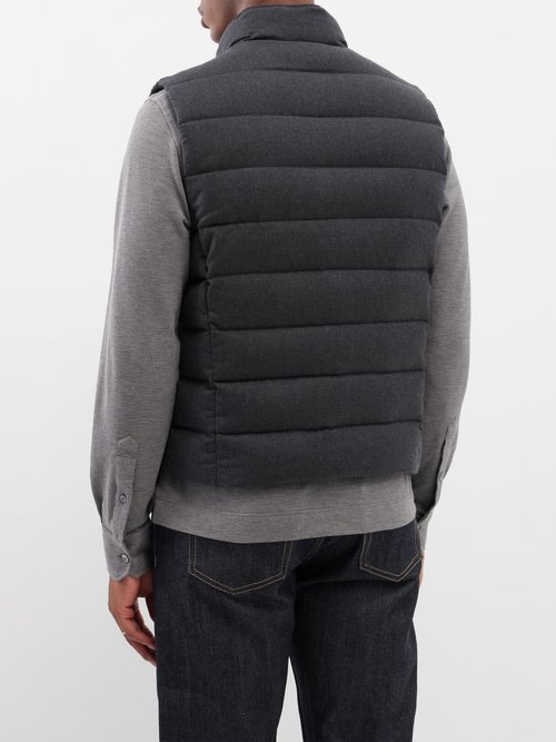 MooRER Oliver Wool-blend Quilted Down Gilet | Smart Closet