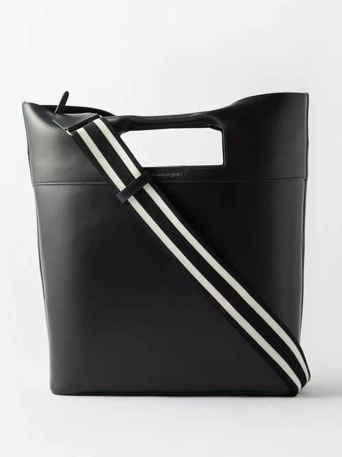Alexander Mcqueen - The Bow Leather Tote Bag - Mens - Black