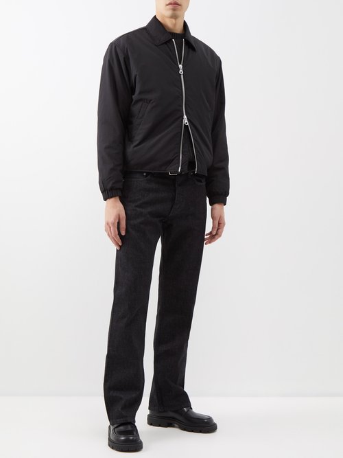 Sunflower Prince Double-zip Twill Jacket In Black | ModeSens