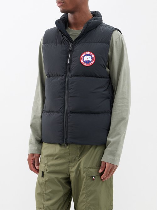 Canada Goose Lawrence Quilted-down Gilet In Blue