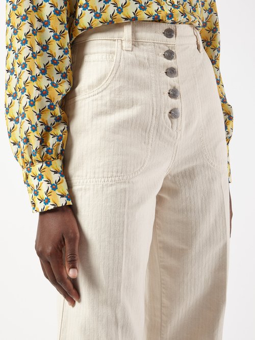 Etro Mid-Rise Straight-Leg Ankle Brocade Trousers