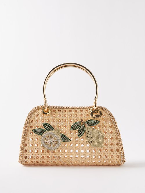 Small Sicily Bag with All Over Gemstone Embellishment