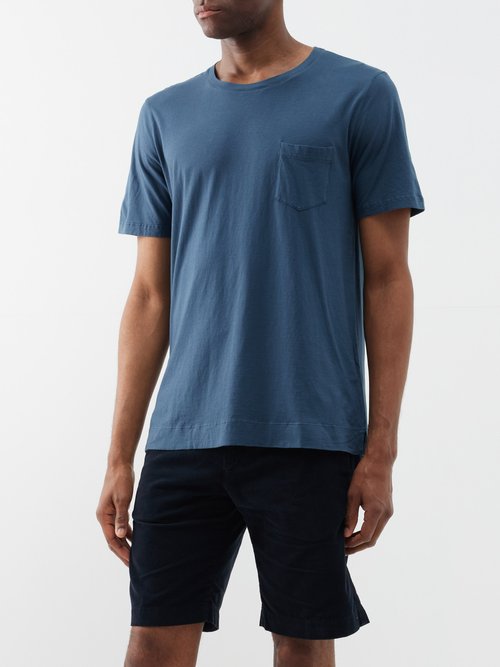 Massimo Alba Jersey Cotton T-shirt In Blau