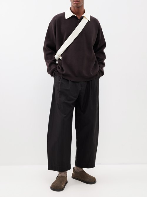 Studio Nicholson Yale Cotton-blend Wide-leg Trousers | Smart Closet