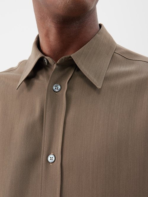 Studio Nicholson Akako Twill Long-sleeve Shirt | Smart Closet