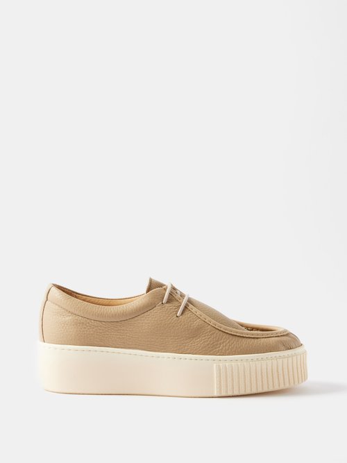 gabriela hearst - fontaina leather derby trainers womens camel