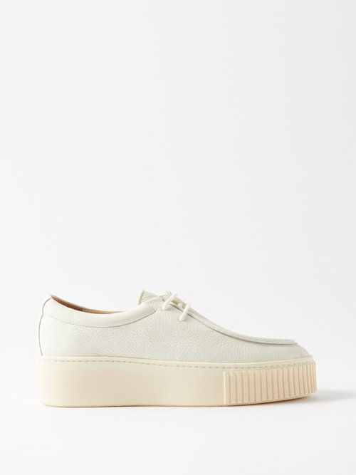 gabriela hearst - fontaina leather trainers womens white