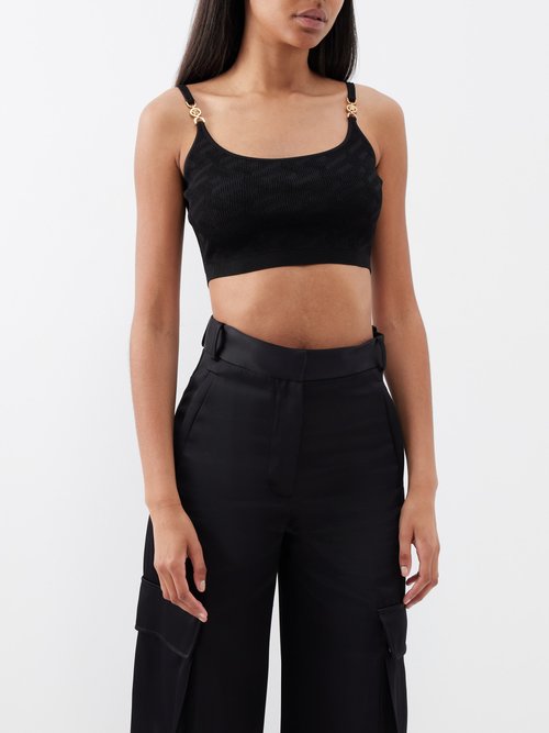 Versace Versace Greca Crop Top - Stylemyle