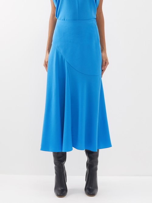 Roksanda Adelaide Midi Skirt In Blue