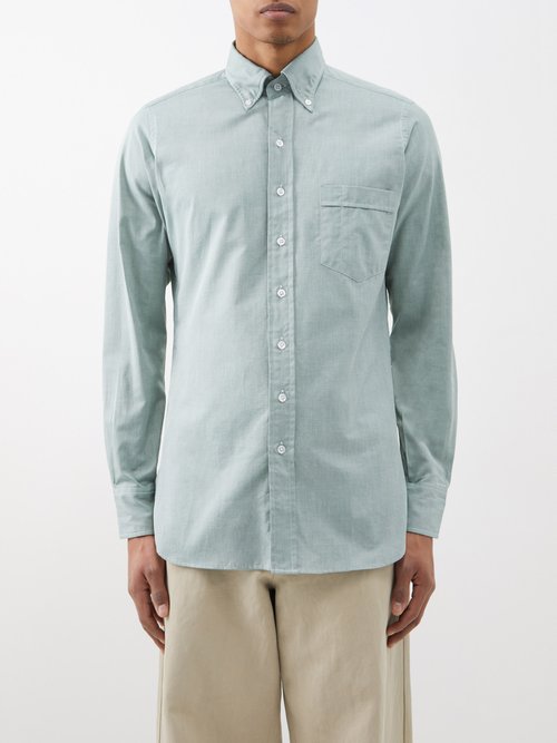 Drake's Pinpoint Cotton-oxford Shirt