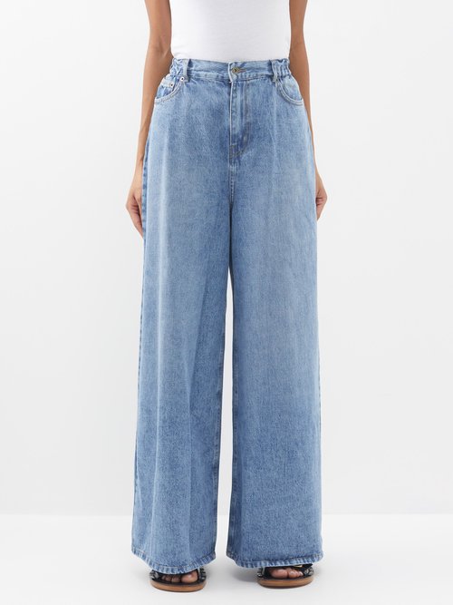 Sasha Wide Leg Jeans - Dark Blue