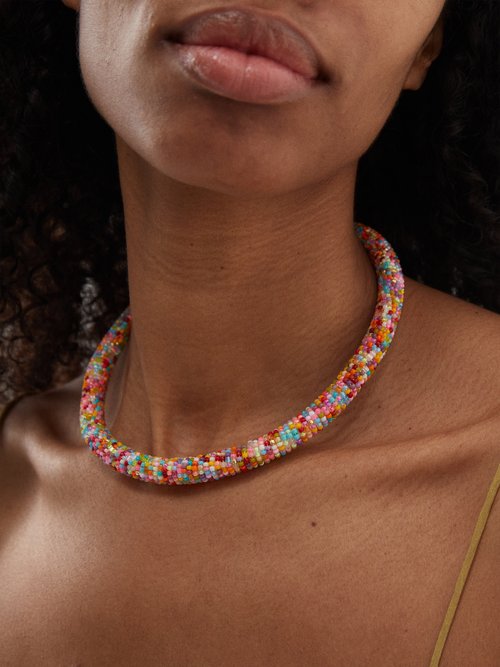 Anni Lu Disco Bead-Embellishment Necklace
