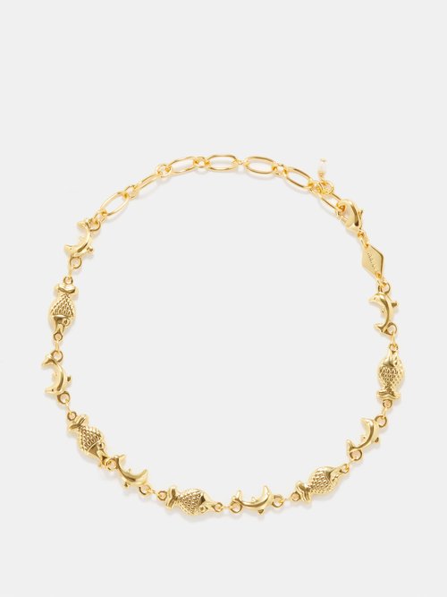 Anni Lu - Summerstuff 18kt Gold-plated Anklet - Womens - Yellow Gold