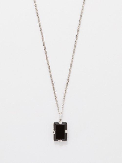 Miansai Lennox Onyx & Sterling-silver Necklace In Black