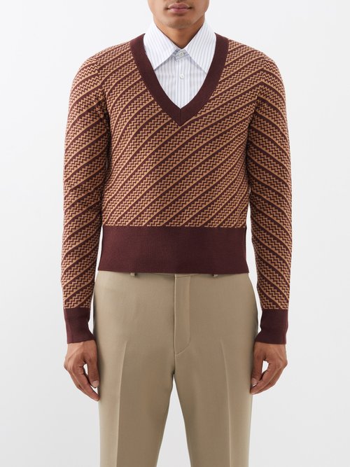 Ben Cobb x Tiger of Sweden Cobera Cropped Jacquard-knit Merino Sweater
