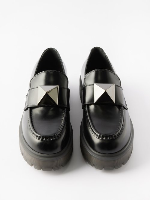 45mm One Stud Leather Loafers
