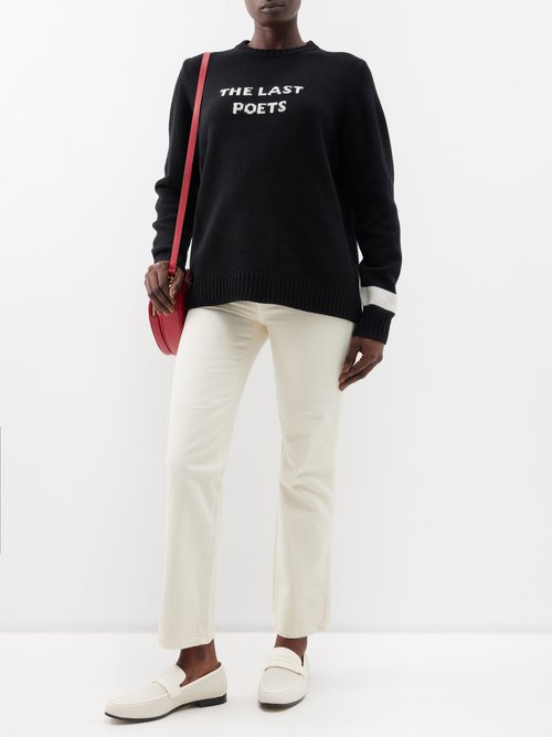 Bella Freud The Last Poets jacquard Wool Sweater Smart Closet