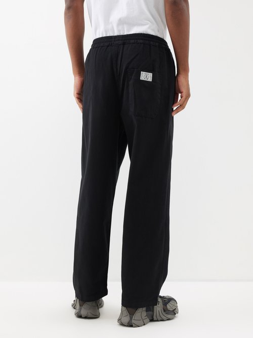 Grey Silas Spider cotton-jersey track pants, Aries