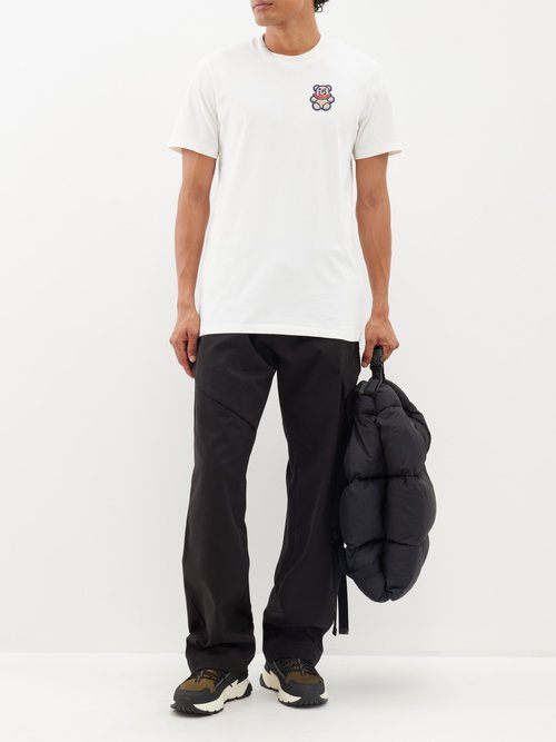 Logo patch cotton jersey t-shirt - Moncler - Men