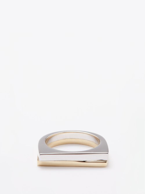 Tom Wood Step Sterling-silver & 9kt Gold Ring | ModeSens