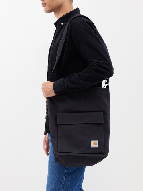 CARHARTT WIP: Carhartt shoulder bag in canvas - Black