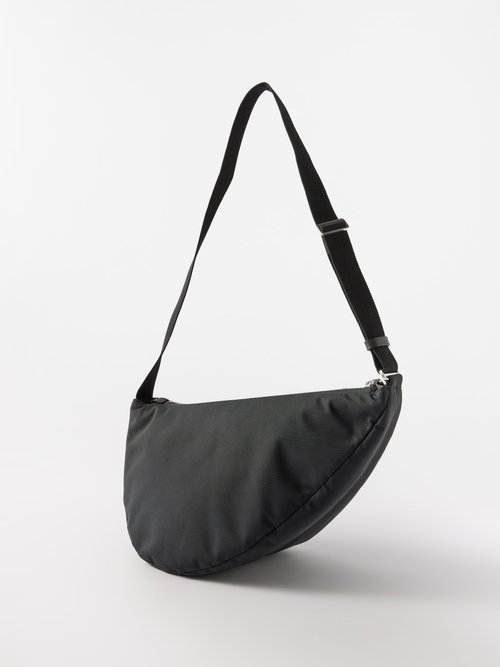 The Row - Navy Blue Nylon Slouchy Banana Crossbody Bag