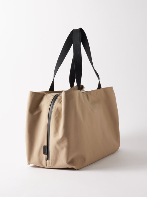 Navy Clovis nylon tote bag, The Row