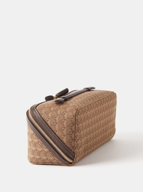 Brown Dressing Table jacquard vanity case, Anya Hindmarch