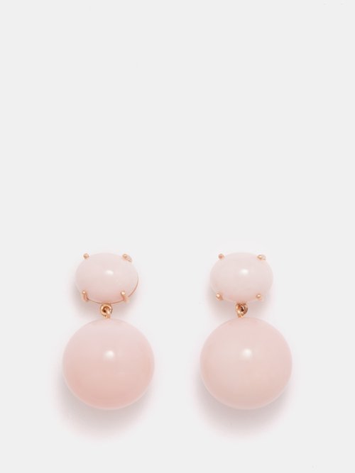 Irene Neuwirth – Opal & 18kt Rose-gold Earrings – Womens – Pink