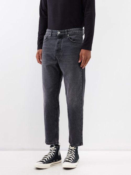 ami - slim-leg jeans mens black