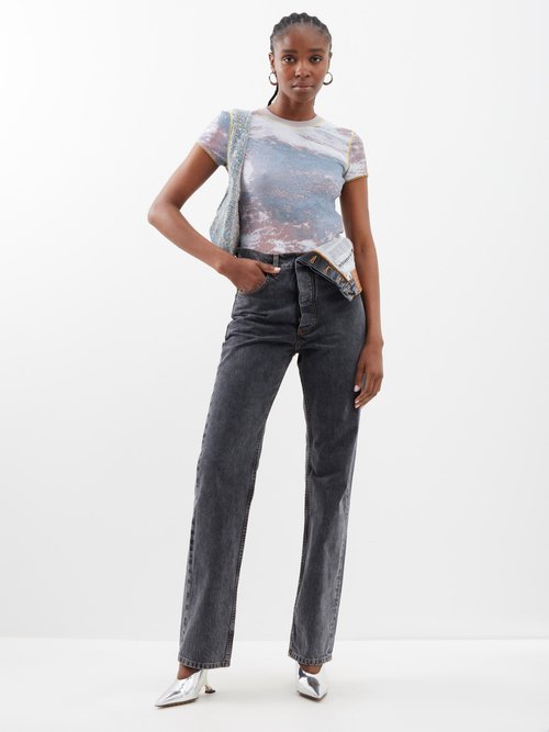 Y/Project Integrated Wire Organic Cotton Straight Leg Jeans, Nordstrom