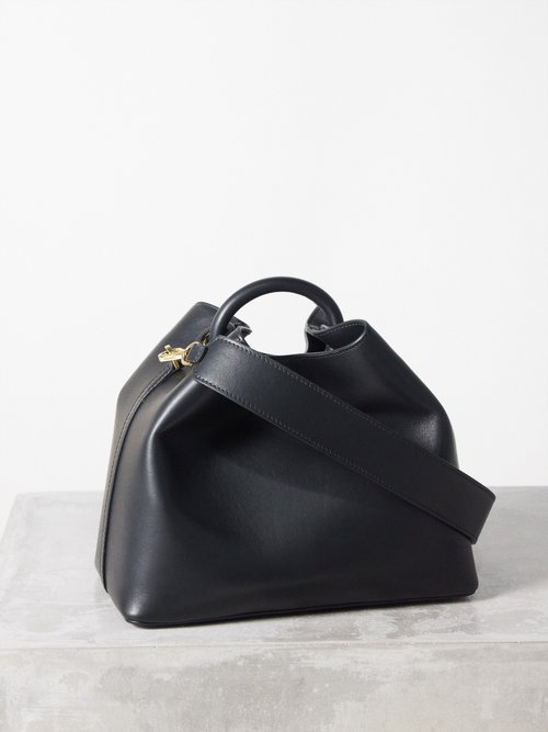 Elleme Raisin Leather Handbag