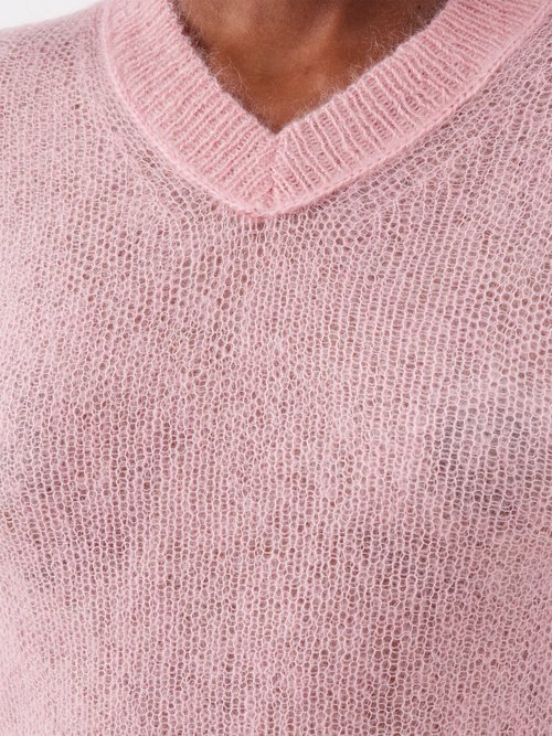 Acne Studios Kosma V-neck Mohair-blend Sweater