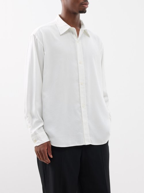 mfpen - comfy tencel shirt mens white