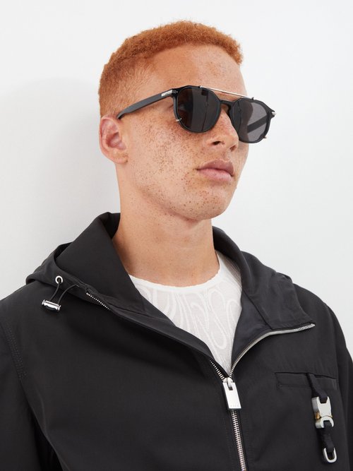 DIOR Blacksuit Round Acetate Sunglasses