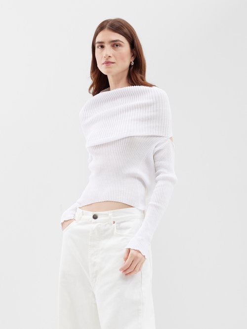 a. roege hove - emma ribbed long-sleeve top womens white