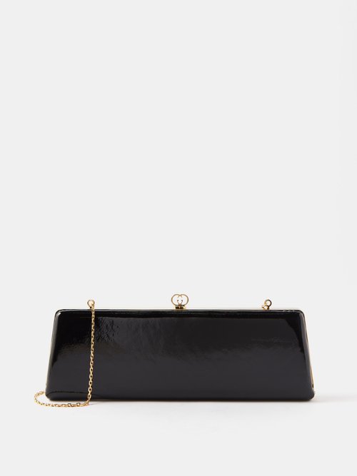Broadway patent leather clutch bag Gucci Black in Patent leather - 31602547