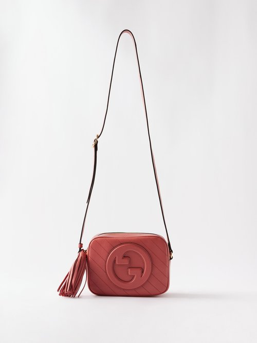 Gucci Blondie Quilted-leather Cross-body Bag In Pink