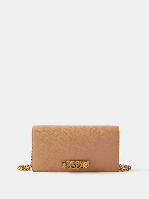 Gucci GG Marmont Grained-leather Clutch Bag