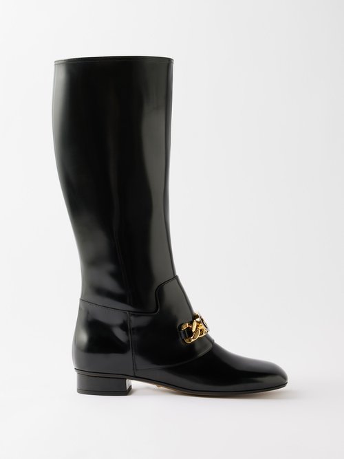 Gucci | Women 35mm Double G Rubber Boots Black 36