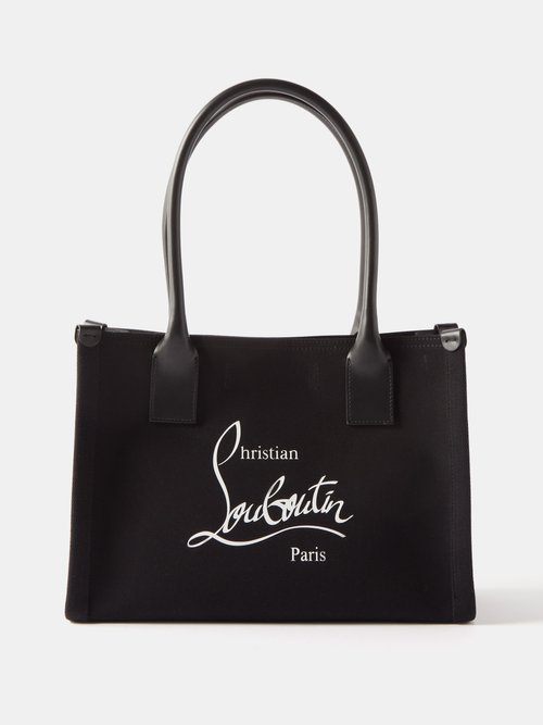 Christian Louboutin - Cabata Bianca Lase Cut Leather Logo Tote