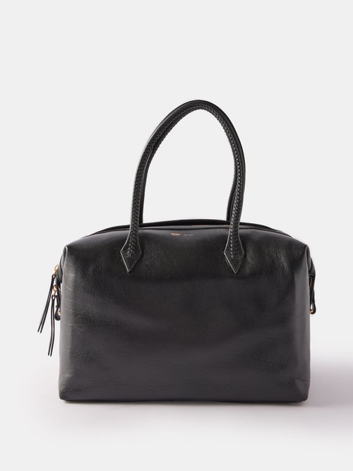 Metier Perriand Leather Shoulder Bag In Black