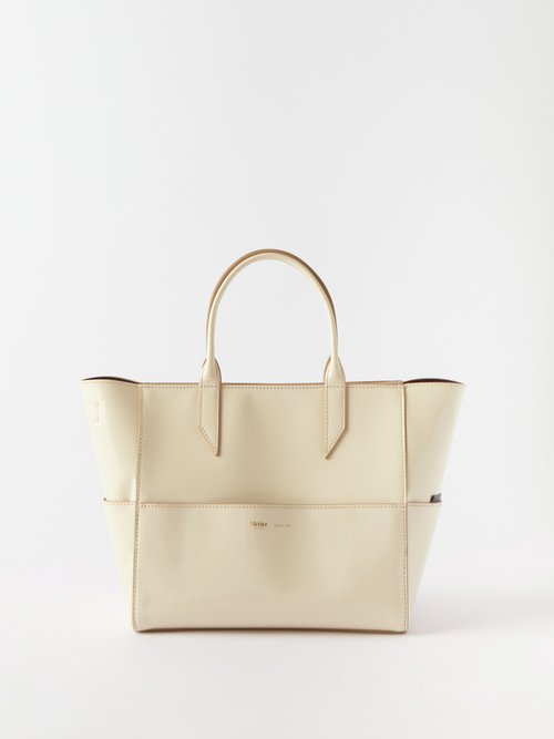 Metier Incognito Leather Cross-body Bag In Cream