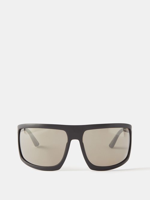 Tom Ford Clint FT1066 Shield Sunglasses in Black – Designer Daydream