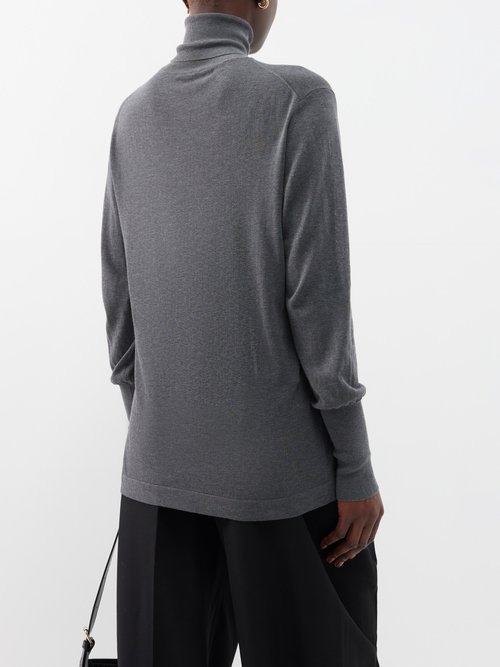 Nilo Roll Neck Sweater in Grey Marle, Studio Nicholson