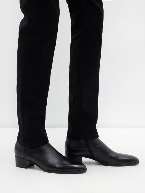 Saint Laurent Teddy monk-strap ankle boots - Black