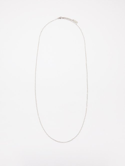 Saint Laurent - Chain-link Necklace - Mens - Oxidised Silver