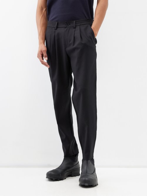 AlphaTauri Pavo Pleated Cotton-blend Twill Trousers