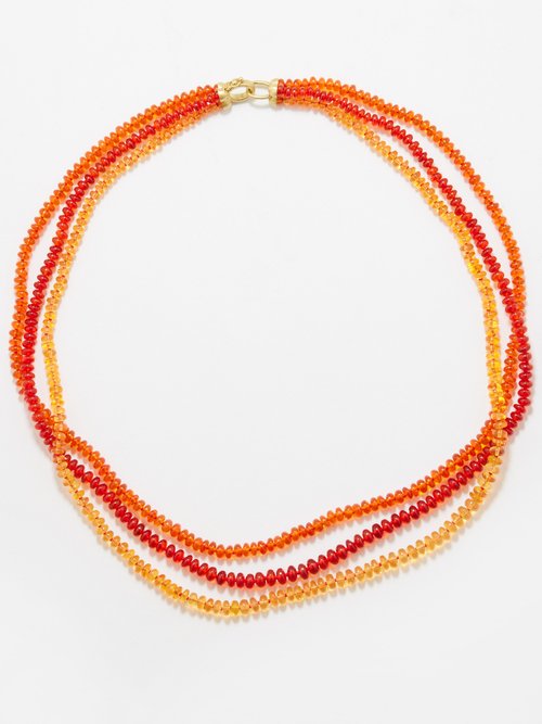 Irene Neuwirth Fire Opal & 18kt Gold Necklace