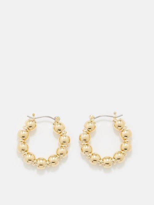 Laura Lombardi Maremma 14kt Gold-plated Hoop Earrings | Smart Closet